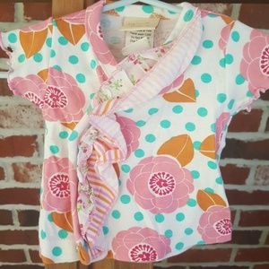 Precious, never worn, floral 2 piece outfit